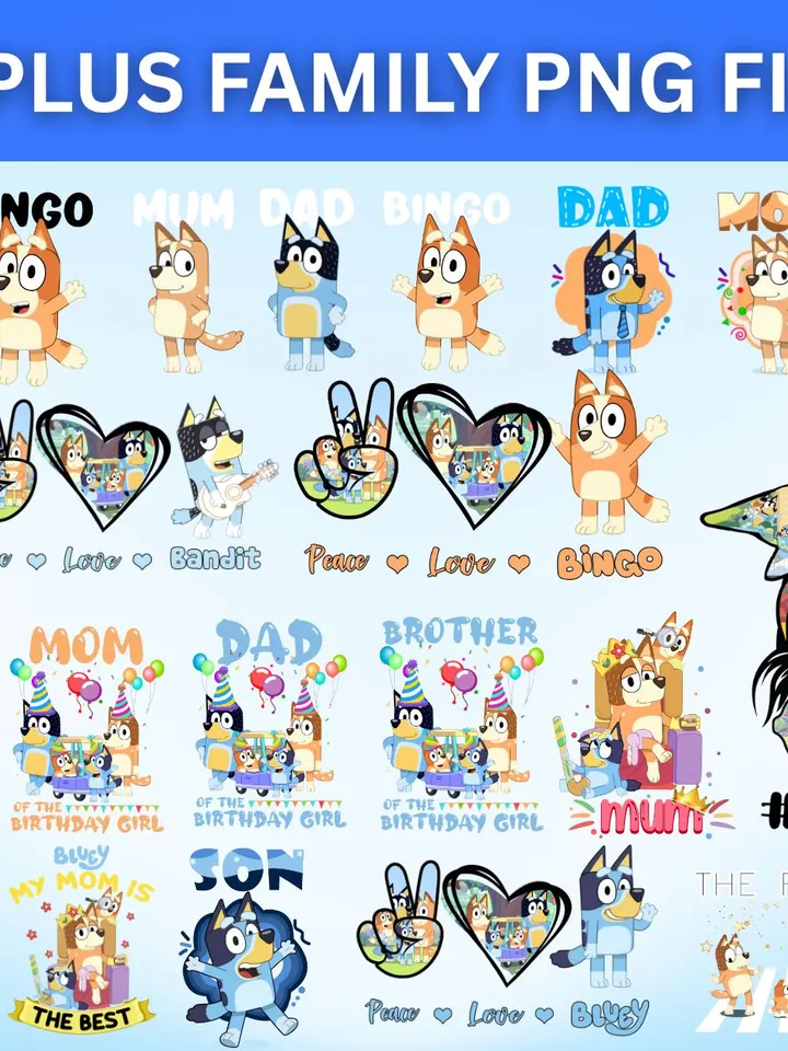 650+ Files Blue Dog Svg Bundle, Blue Dog Birthday Bundle Blue Dog
