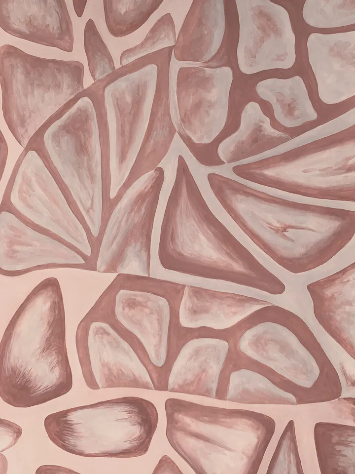 Abstract interior design brown painting