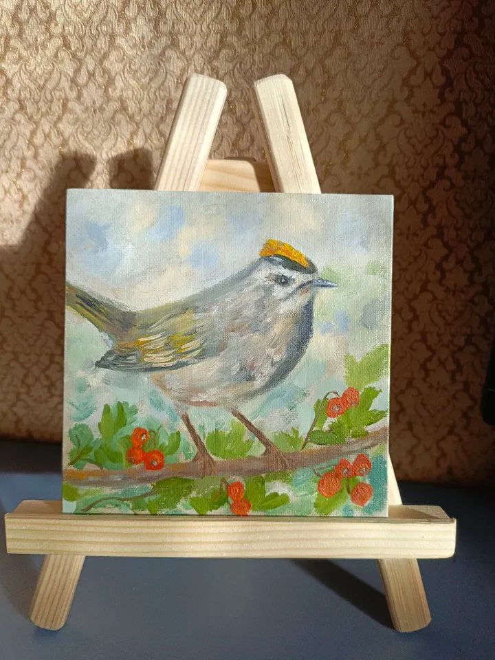 Oil painting Little bird