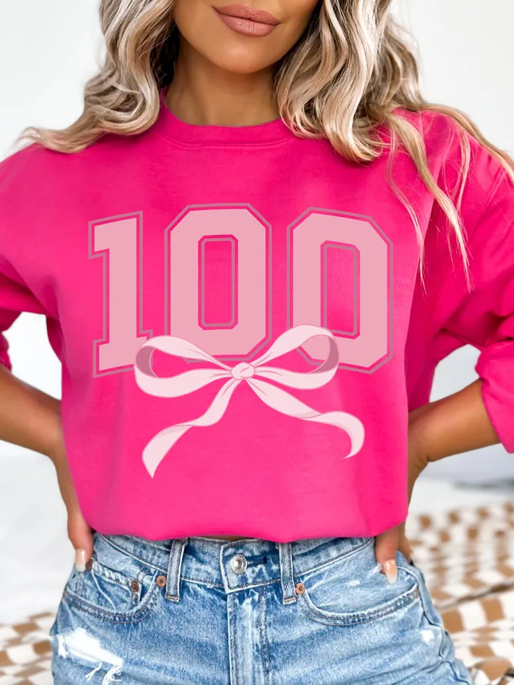 100 Days of School Coquette Bow Svg Coquette Teacher Bow Png, 100 days shirt design, School Teacher Png, Girls 100th Day Cut File for Cricut