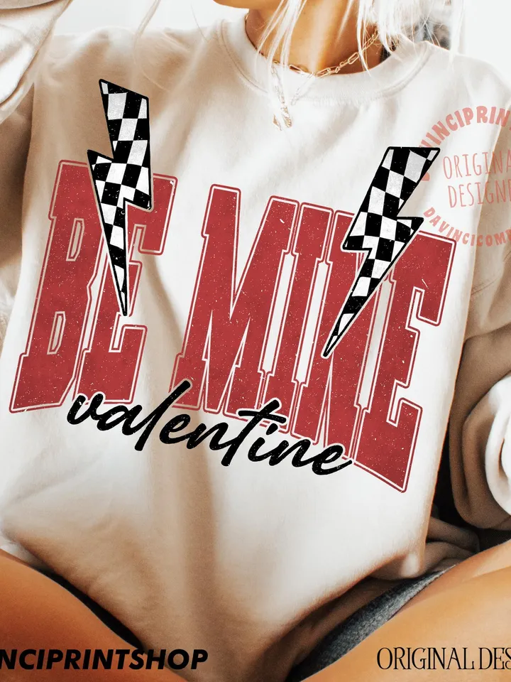 Be Mine Valentine png, Be Mine png, Valentines Day png, Heart png, Love png, Valentines Shirt Sublimation, Retro Valentine png, sublimation