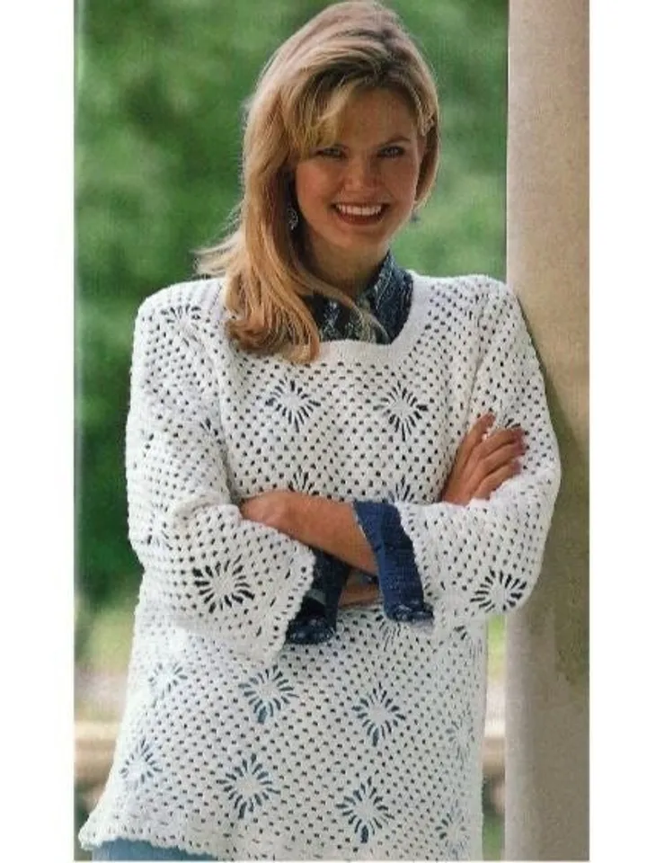 Crochet pattern sweater, crochet sweater women , easy crochet sweater pdf