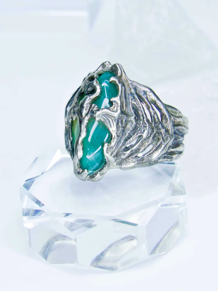 Ring of Akatosh / Unusual Dragon ring / Celtic ring / Skyrim ritual ring / The Elder Scrolls ring / Oblivion