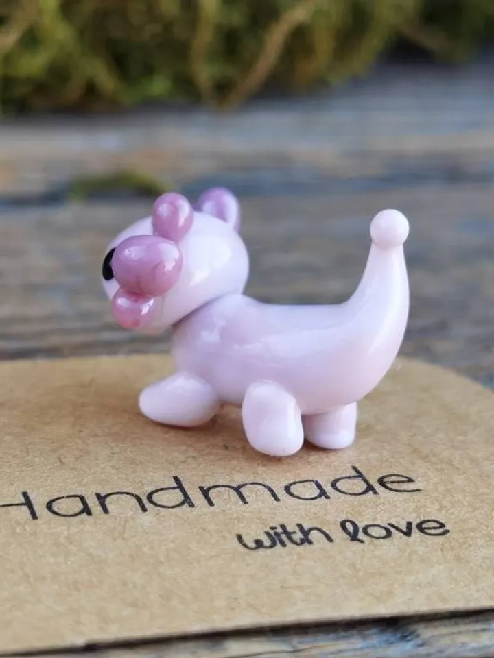 Glass axolotl figurine Tiny axolotl gifts miniature axolotl decor Blown glass art axolotl ornaments Axolotl Aquarium decor Tank Fish