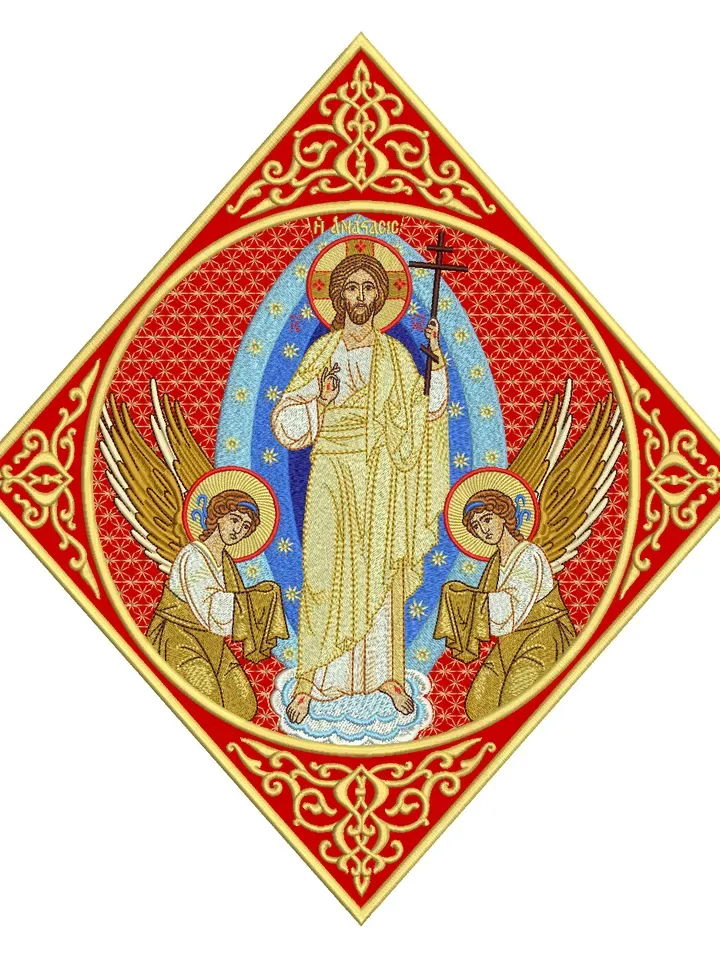 Resurrection of Jesus Christ Epigonation embroidery design