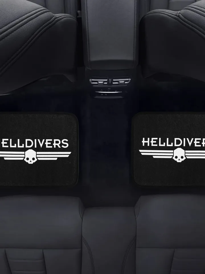 Helldivers game Back Car Floor Mats Set of 2