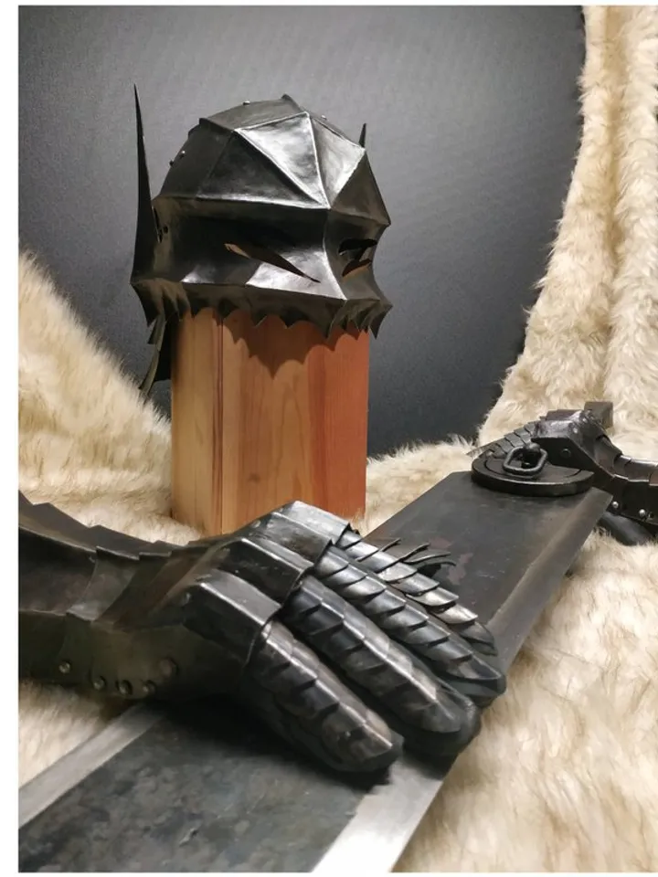 Berserk helmet ONLY - anime Berserk - Guts armor - cosplay - steel armor - helm