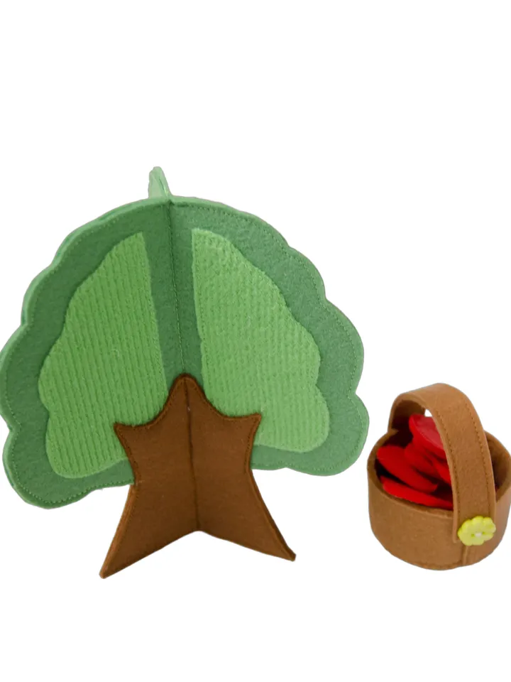 3D trees from felt, Pattern and Tutorial, PDF and SVG