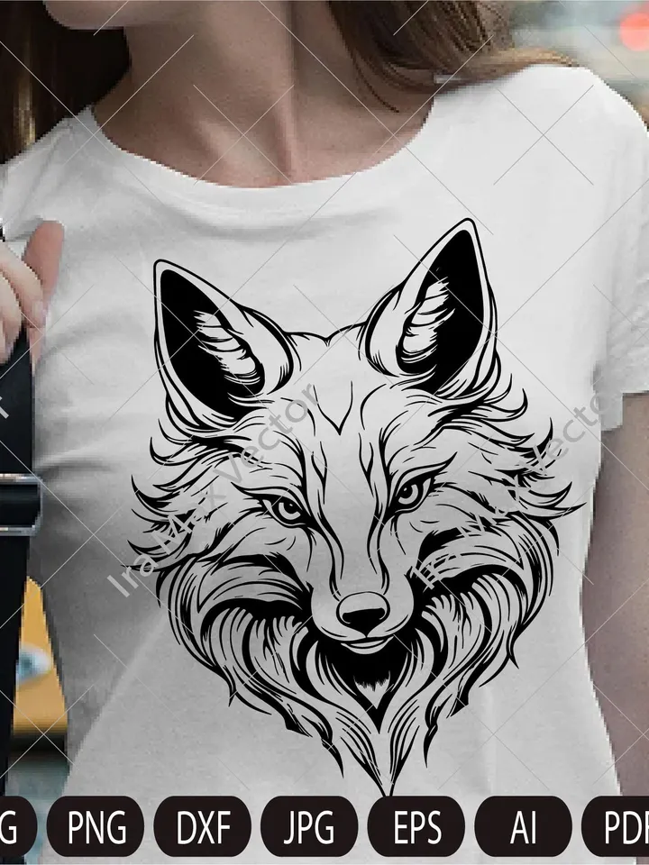 FOX Face svg / Fox Head svg / Fox svg /Fox Mascot svg / Fox Printable / INSTANT DOWNLOAD