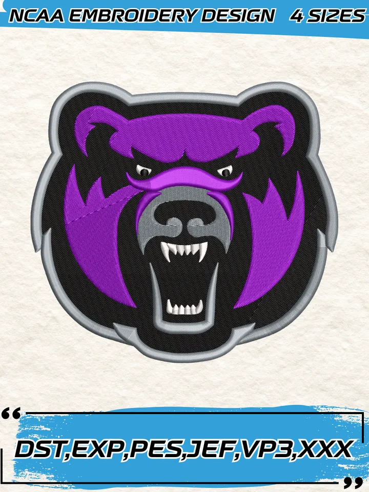 Central Arkansas Mascot Embroidery Designs,NCAA Logo Embroidery Design,Machine Embroidery Design File,4 Sizes, Digital Download