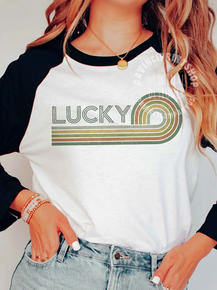 Retro Lucky png, St. Patrick's Day Png, Retro St. Patty's Day Png Design, Lucky sublimation, lucky png, Sublimation Design, Digital Download