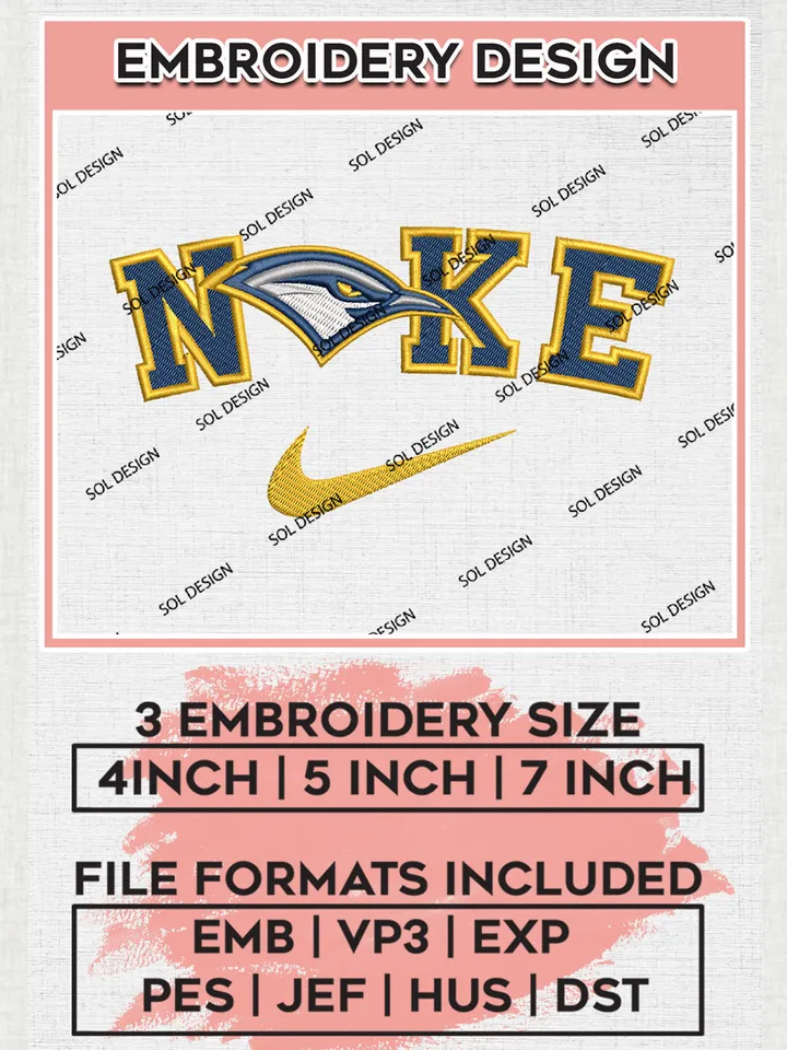 Nike Chattanooga Mocs Machine Embroidery Design, NCAA Chattanooga Mocs Embroidery Design Design files, NCAA Embroidery Designs, NCAA Machine Embroidery Designs, Digital Download