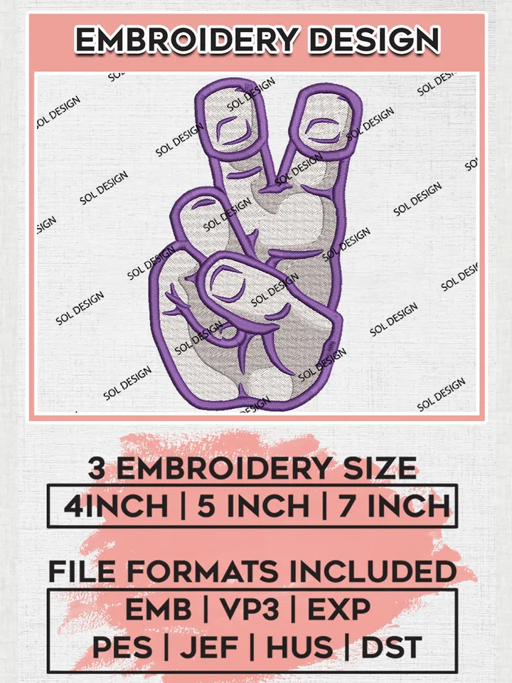 TCU Horned Frogs College Team Hand Logo Embroidery Design Files, NCAA TCU Horned Frogs Machine Embroidery, NCAA Teams, 3 sizes, NCAA Machine embroidery designs, Digital Download