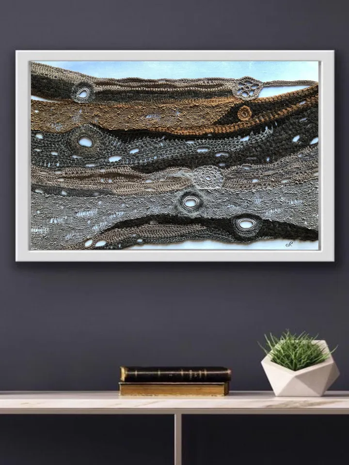 Macrame Wall Hanging Knitted Pictures Tapestry Wall Art Decorative Panel Textile Home Decor