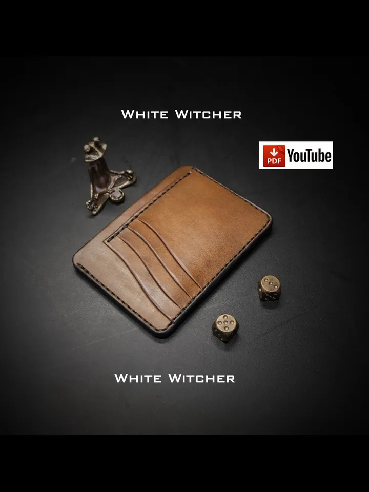 Leather pattern to make a doc wallet . MW17