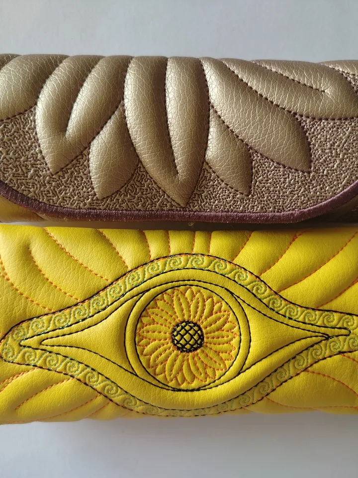 Machine Embroidery Design Eyeglass case In the Hoop