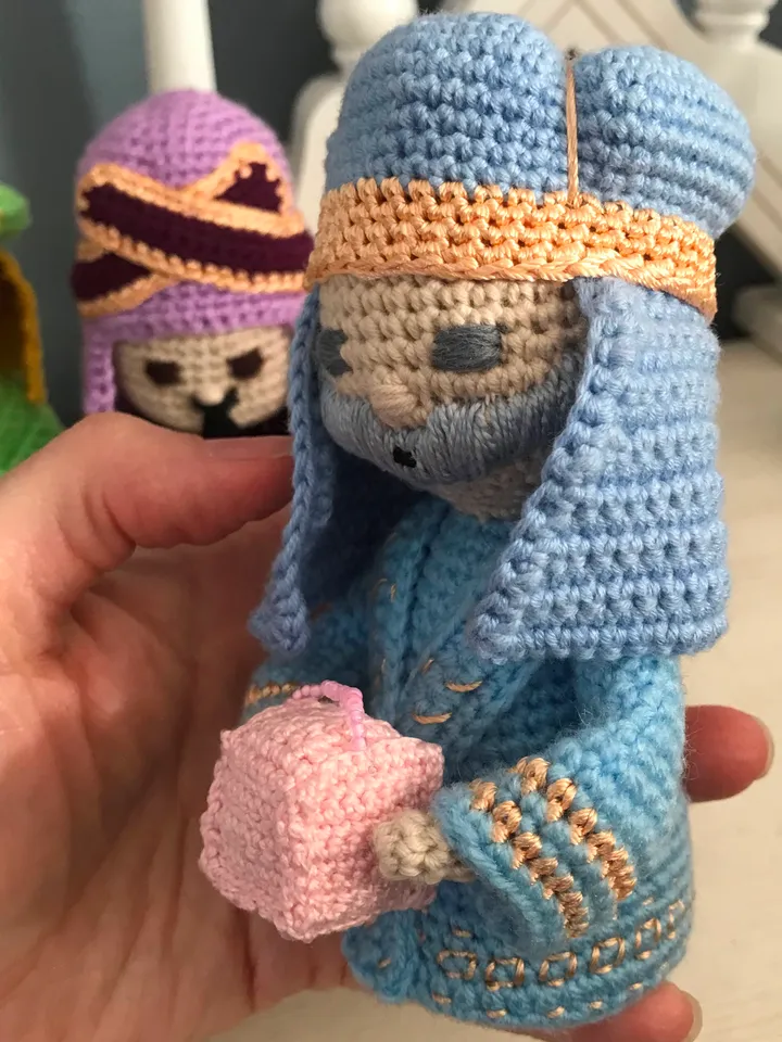 Christmas nativity Magi crochet pattern 3 in 1