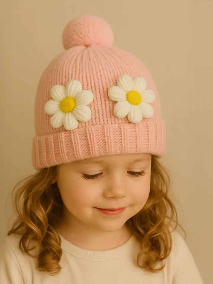 Puffy Crochet Flowers Applique - Colorful Daisy Embellishment for Sweater, Cardigan & Craft Decor - Cute Handmade Crochet Patch