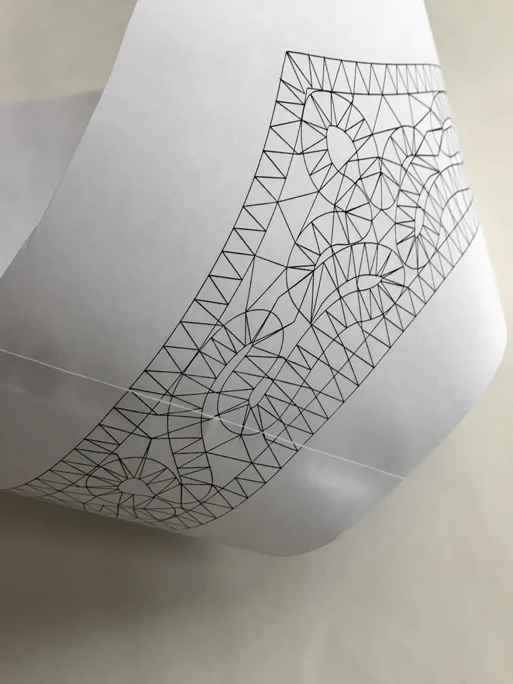 Bobbin lace Diadem pattern Corona Wedding accessory