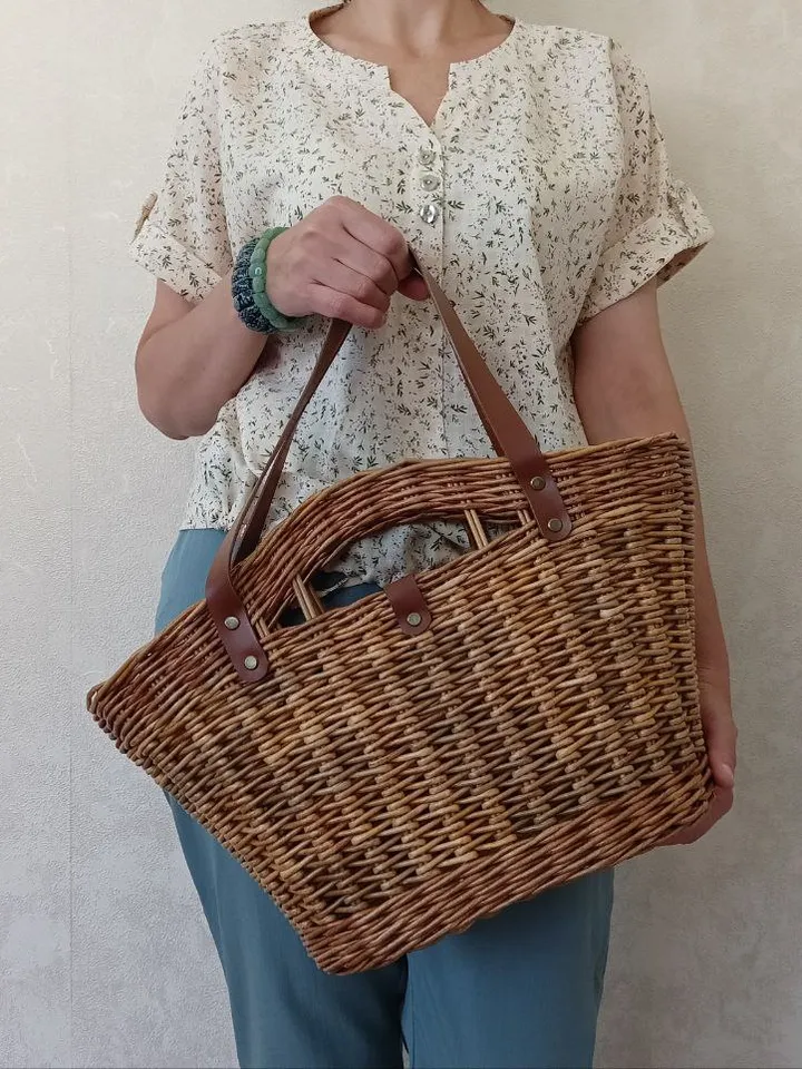 Wicker summer bag