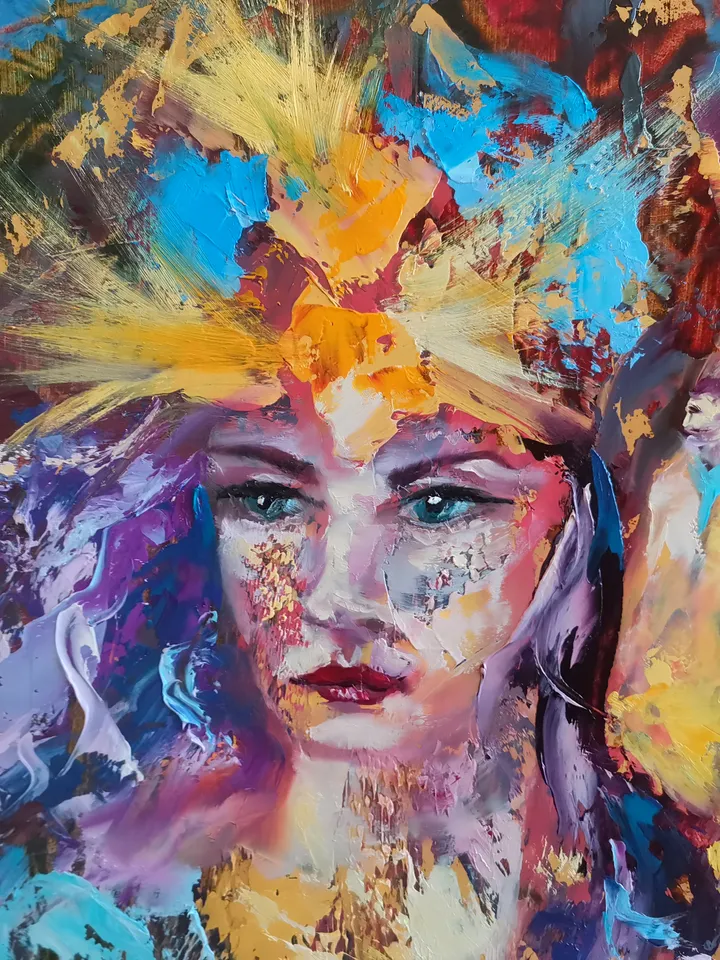 Aphrodite God Girl Woman Beauty Love Men Art Original Oil Painting Artist Svinar Oksana