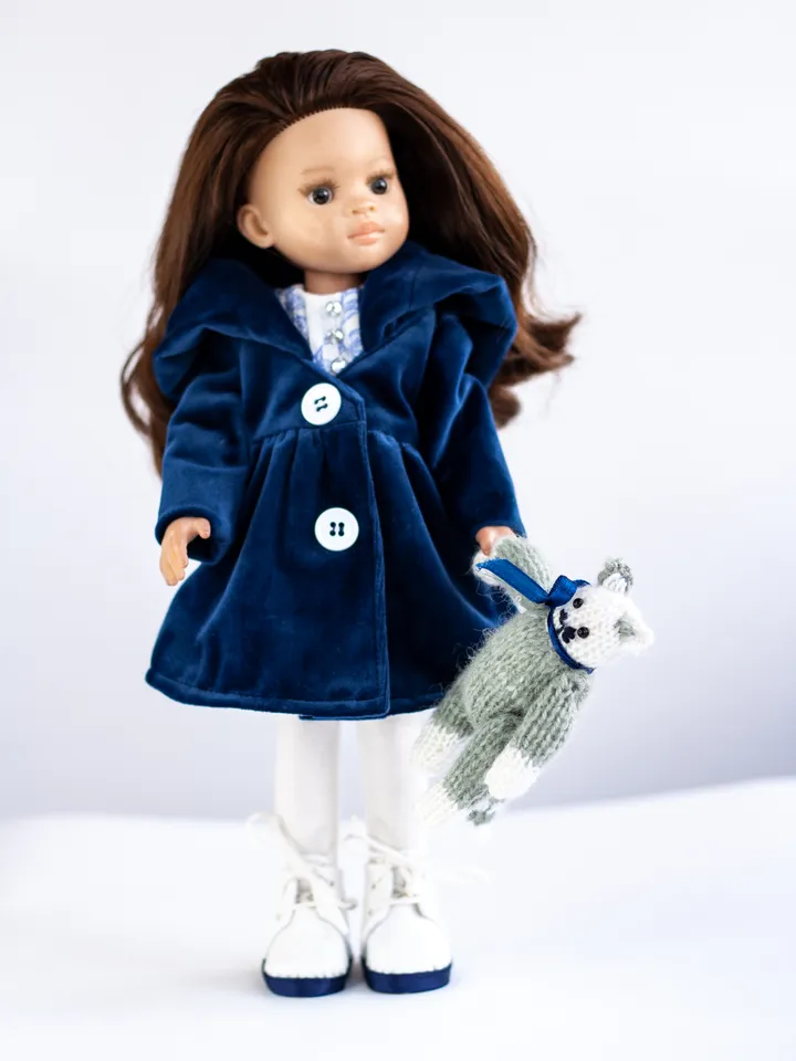 Dianna Effner Little Darling clothes, Paola Reina doll clothes, 13 inch doll clothes, Doll coat, dress, shoes, underwear