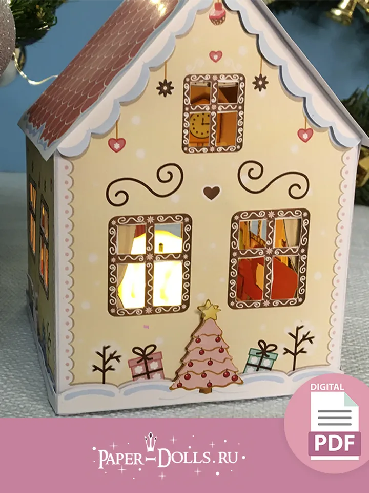 New Year's house-lantern made of paper