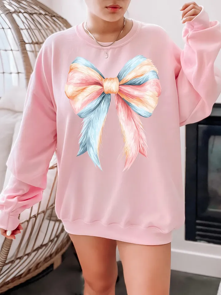 Easter Coquette Bow Fluffy Bunny PNG, Retro Easter Png, Easter Bunny Png, Floral Spring Png, Pink Easter Shirt, Bunny Bow Png, Easter Egg