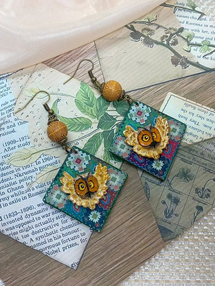Designer handmade earrings.