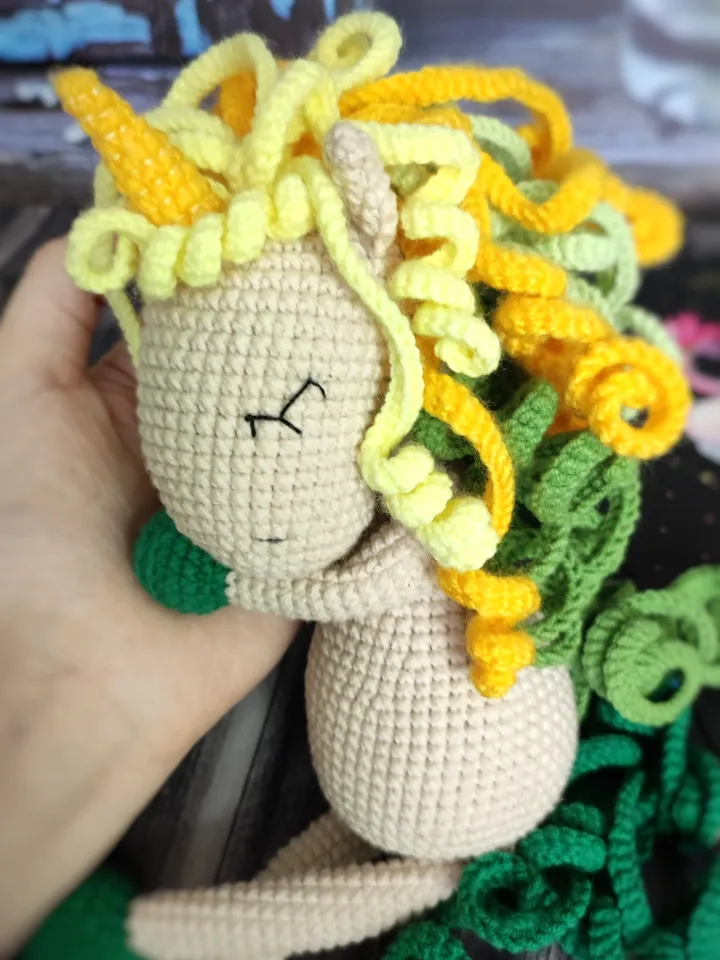 Unicorn toy Handmade amigurumi