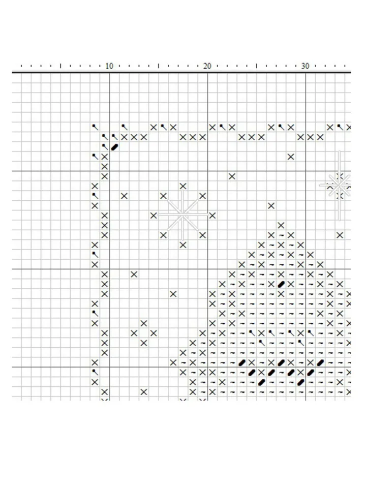Set of 4 Gingerbread cross stitch pattern, Christmas cross stitch pattern, Christmas ornaments cross stitch pattern pdf