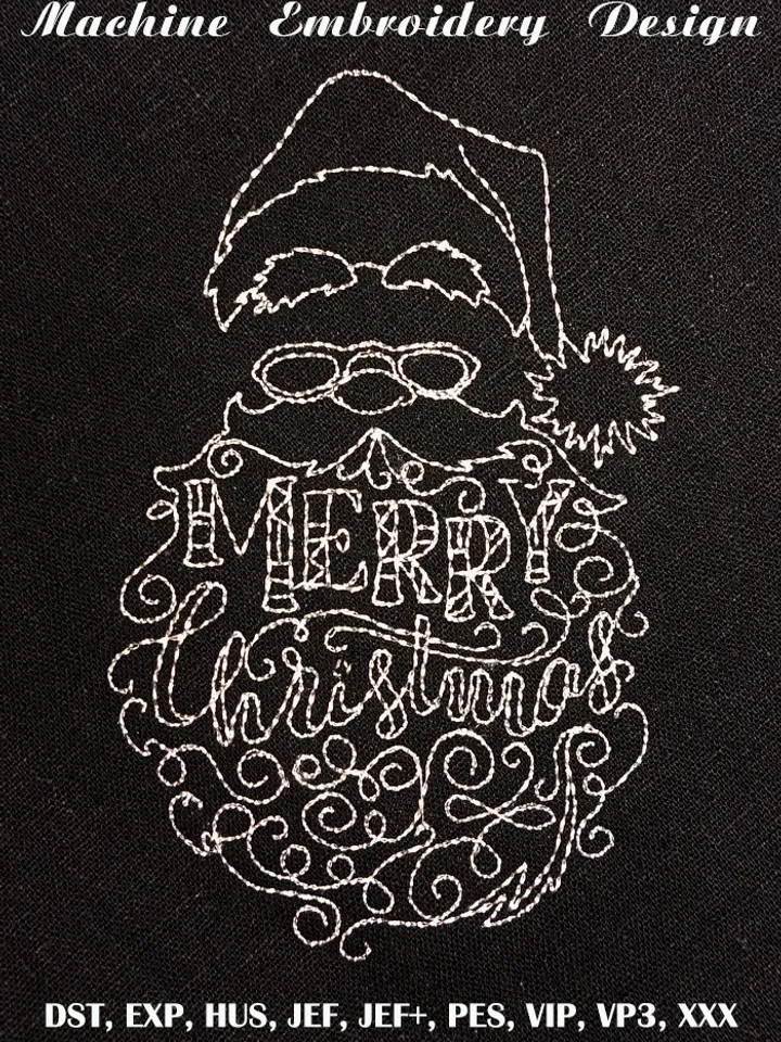 Santa Claus embroidery design