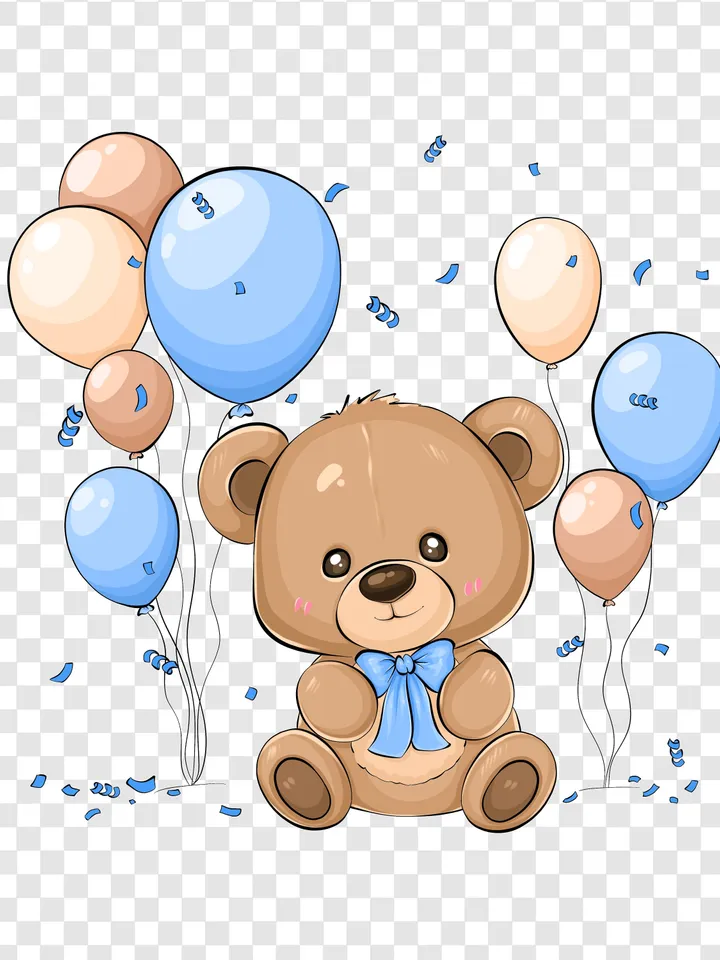 Teddy bear clipart, Baby shower png clipart, Baby shower clipart, Reveal party clipart, Reveal party decor, Baby shower thanks card
