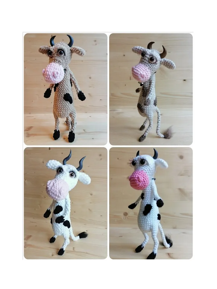 Crochet pattern amigurumi Cow - digital pattern PDF
