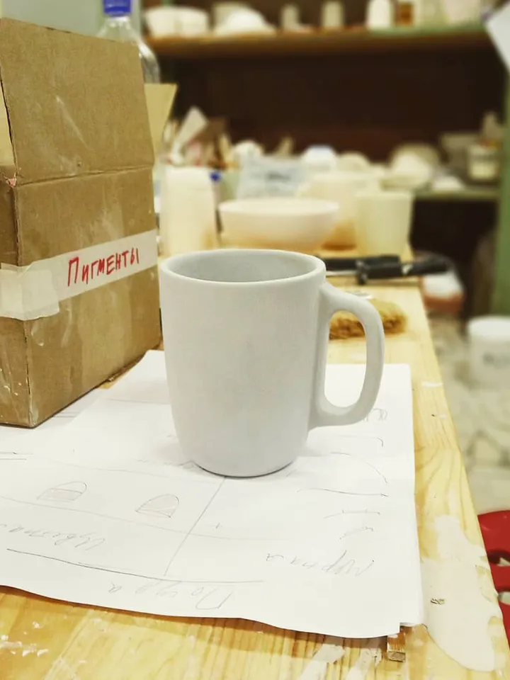 A mug with a pen