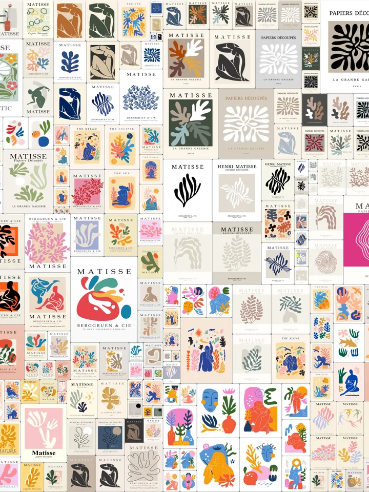 Matisse Art Print Set of 220+, Aesthetic Matisse Poster, Abstract Wall Art, Gallery Wall Set, Museum Exhibition Art, Matisse Digital Poster