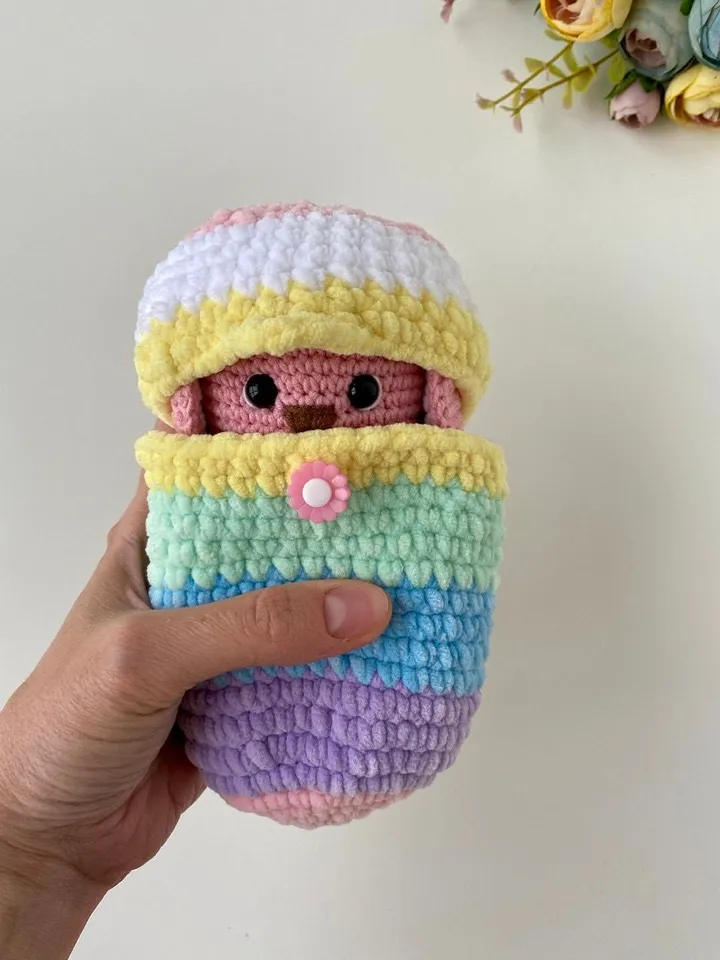 Crochet pattern Bunny in egg - Amigurumi rabbit pattern - stuffed animal - English Pdf tutorial