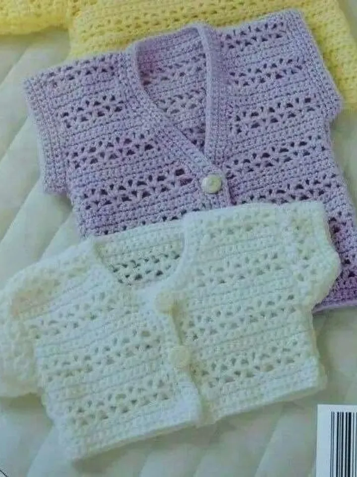 Baby cardigan crochet pattern , baby top crochet , sweater baby crochet pattern pdf