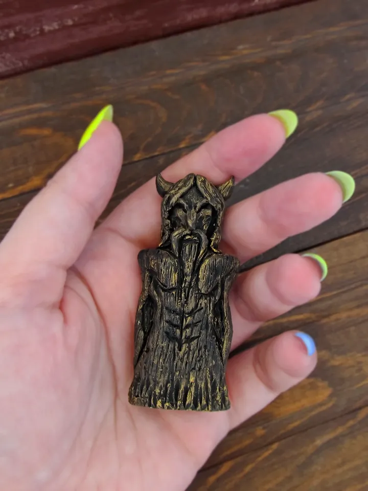 Loki God statue Viking Norse gods Asatru Heathen god Nordic Totem Altar figurine Fenrir Sigyn Sleipnir Celtic Idol Board game chip Collectable figurine