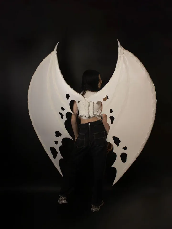bat wings, dragon wings, white wings, Halloween wings, white bat, demon wings, bat wings costume, bat wings cosplay