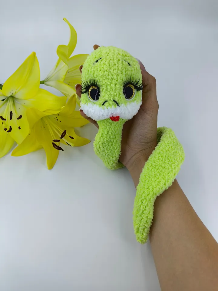 Snake crochet toy