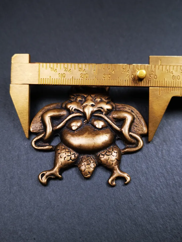 Gandhanra Antique Tibetan Buddhist Amulet,Garuda,Garula,Suparna,Golden-winged Bird Pendant,Made of Copper