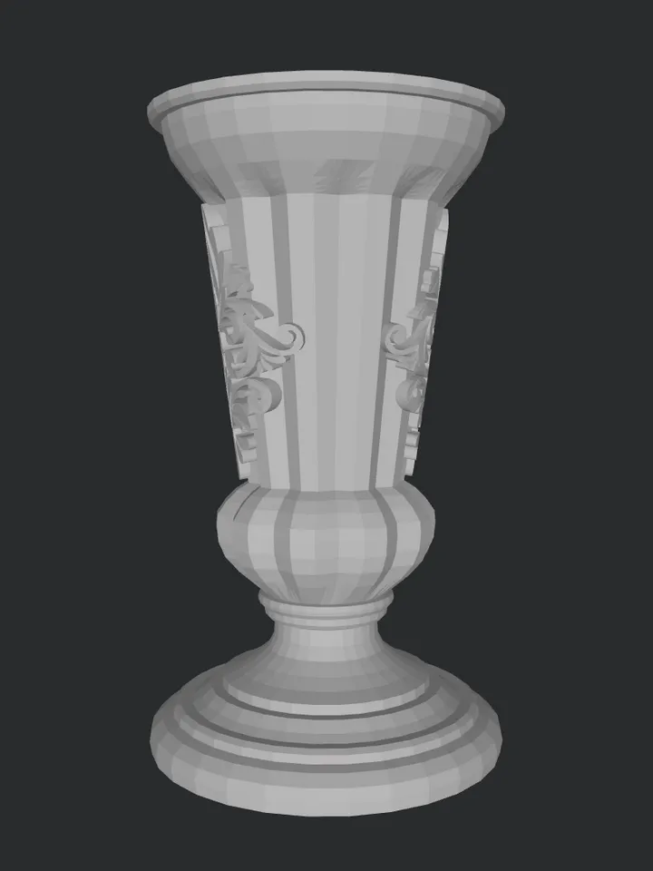 3D MODEL Miniature Victorian vase model ready to print