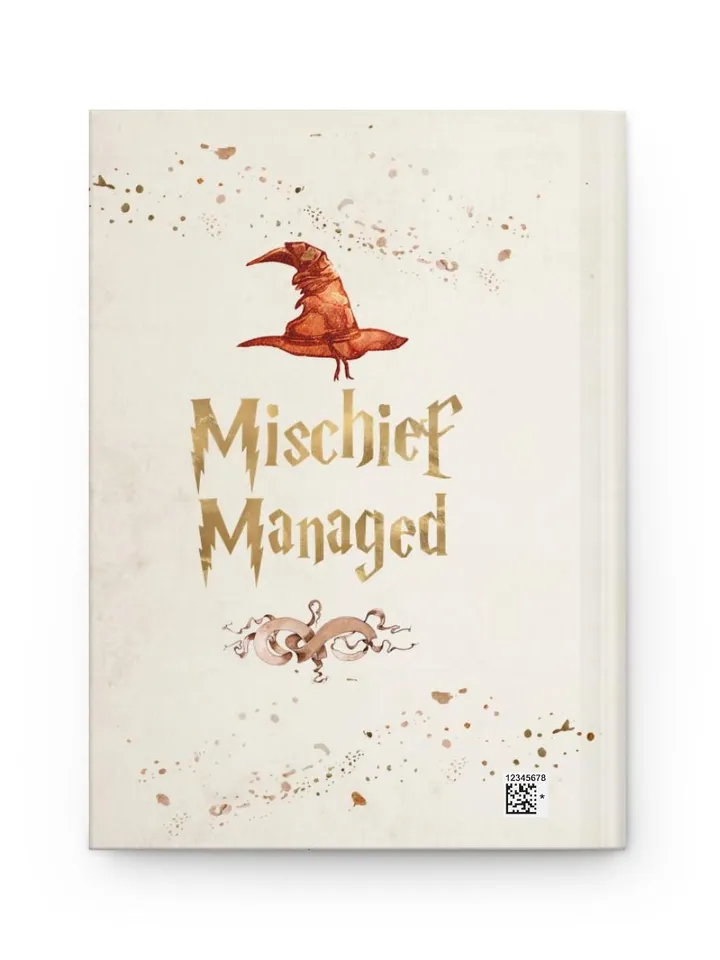 Wizarding World Hardcover Journal, Magic Notebook, Spell Book, Fantasy Diary, Gift, Magic gift Matte Journal