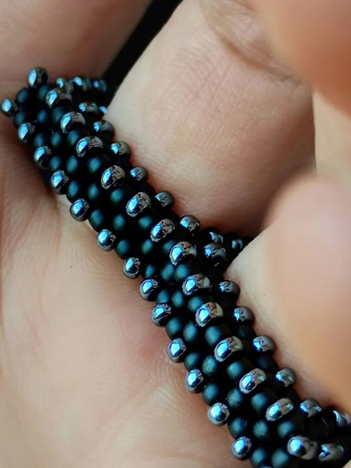 PDF tutorial - Beaded Double ring