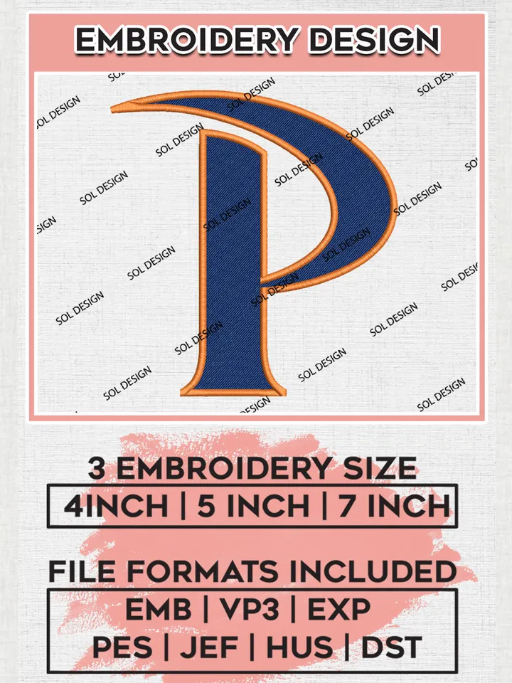 Pepperdine Waves Logo Machine Embroidery Design, NCAA Pepperdine Waves Embroidery Design Design files, NCAA Team Embroidery Designs, NCAA Machine Embroidery Designs, Digital Download