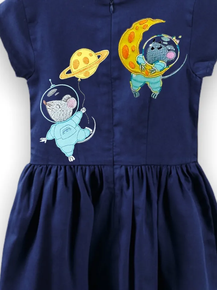 Mices in space set of machine embroidery designs digital embroidery pattern Animal Machine embroidery motif Cute embroidery pattern