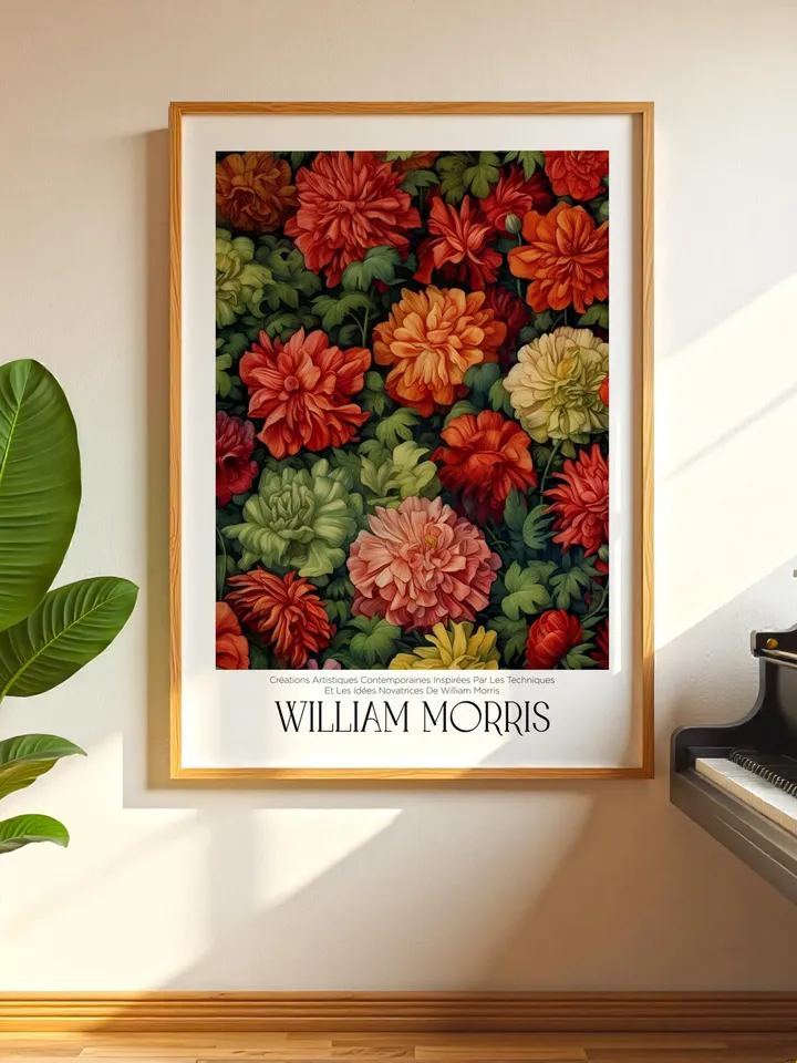 William Morris Wall Art, Vintage Botanical Print, Floral Poster Arts Decor, Digital Download, William Morris Print Digital Download AA15