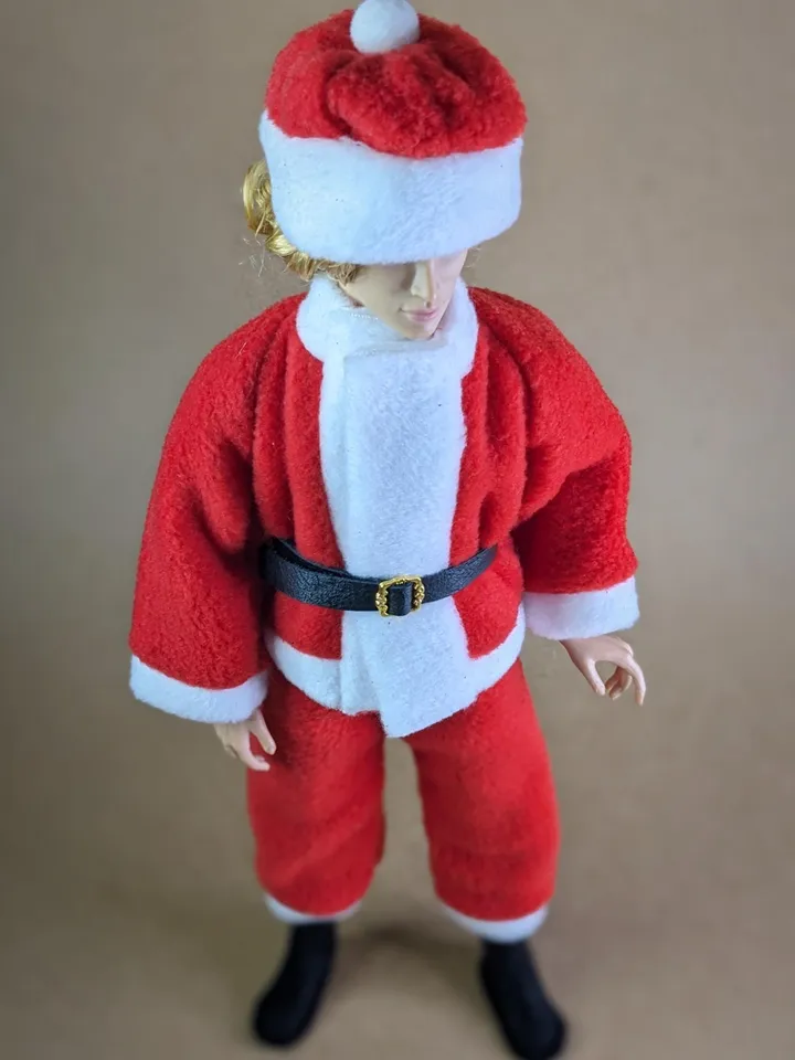 Cosplay Christmas Santa Claus costume for 13 inch Poppy Parker fashion dolls