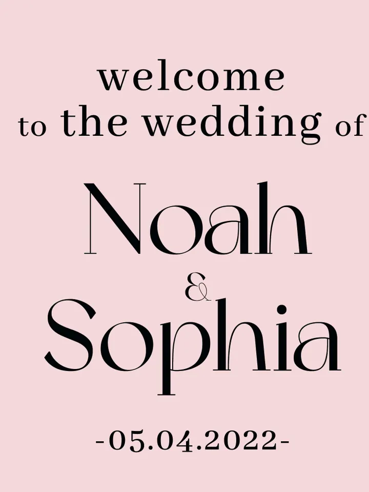 Welcome Wedding Sign Customizable Names Mirror Acrylic Decal Bride Groom Reception Ceremony mir6